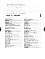 Preview for 2 page of Panasonic TH-42BT300ER Operating Instructions Manual