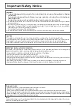 Preview for 4 page of Panasonic TH-42LF25W Operating Instructions Manual