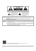 Предварительный просмотр 2 страницы Panasonic TH-42LF30U Operating Instructions Manual