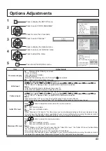 Предварительный просмотр 43 страницы Panasonic TH-42LF30U Operating Instructions Manual