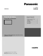 Предварительный просмотр 13 страницы Panasonic TH-42LF5E Operating Instructions Manual