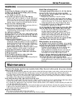 Предварительный просмотр 7 страницы Panasonic TH-42LF5U Operating Instructions Manual