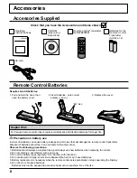 Предварительный просмотр 8 страницы Panasonic TH-42LF5U Operating Instructions Manual