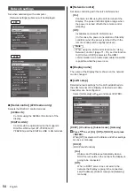 Preview for 54 page of Panasonic TH-42LF80U Operating Instructions Manual