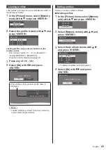 Предварительный просмотр 43 страницы Panasonic TH-42LF8U Operating Instructions Manual