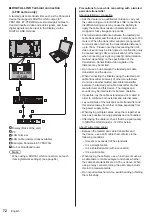 Предварительный просмотр 72 страницы Panasonic TH-42LF8U Operating Instructions Manual