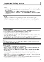 Preview for 3 page of Panasonic TH-42LFE7W Operating Instructions Manual