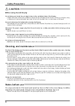 Preview for 6 page of Panasonic TH-42LFE7W Operating Instructions Manual