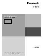 Preview for 1 page of Panasonic TH-42LFP30W Operating Instructions Manual