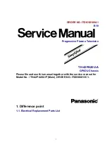 Preview for 3 page of Panasonic TH-42PA20U/P Service Manual