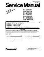 Panasonic TH-42PA25U/P Supplemental Service Manual preview