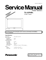 Panasonic TH-42PA60L Service Manual preview