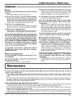 Preview for 7 page of Panasonic TH-42PD12U Operating Instructions Manual