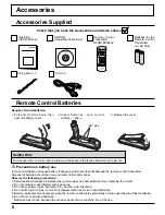 Preview for 8 page of Panasonic TH-42PD12U Operating Instructions Manual