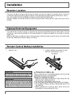 Preview for 8 page of Panasonic TH 42PD50U Operating Instructions Manual