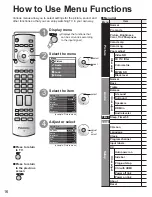 Предварительный просмотр 16 страницы Panasonic TH-42PD60U, TH-42PD60X Operating Instructions Manual