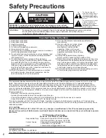 Preview for 4 page of Panasonic TH 42PD60U Operating Instructions Manual