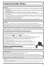 Preview for 3 page of Panasonic TH-42PF20 Operating Instructions Manual