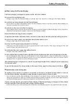 Preview for 5 page of Panasonic TH-42PF20 Operating Instructions Manual