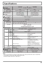 Preview for 69 page of Panasonic TH-42PF20 Operating Instructions Manual