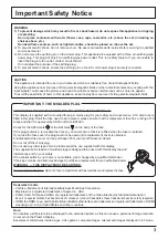 Preview for 3 page of Panasonic TH-42PF30ER Operating Instructions Manual