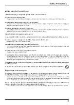 Preview for 5 page of Panasonic TH-42PF30ER Operating Instructions Manual