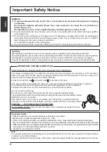 Preview for 2 page of Panasonic TH-42PF50E Operating Instructions Manual