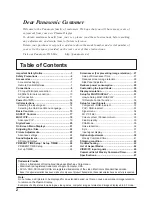 Preview for 2 page of Panasonic TH-42PH11EK Operating Instructions Manual