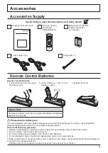 Предварительный просмотр 7 страницы Panasonic TH-42PH11MK Operating Instructions Manual