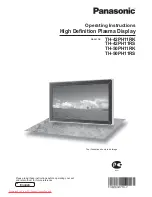 Panasonic TH-42PH11RK Operating Instructions Manual preview