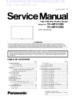 Preview for 1 page of Panasonic TH-42PH12ES Service Manual