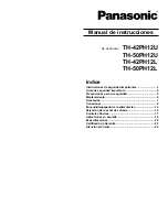 Предварительный просмотр 2 страницы Panasonic TH-42PH12L (Spanish) Manual De Instrucciones