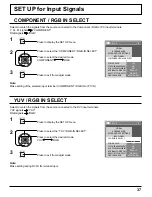 Preview for 37 page of Panasonic TH-42PH30U Operating Instructions Manual