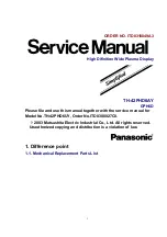 Preview for 1 page of Panasonic TH-42PHD6A Service Manual