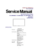 Preview for 3 page of Panasonic TH-42PHD6A Service Manual