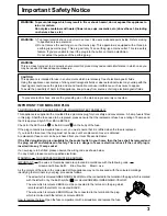 Preview for 3 page of Panasonic TH-42PHD6BX Operating Instructions Manual