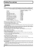 Preview for 4 page of Panasonic TH-42PHD6BX Operating Instructions Manual