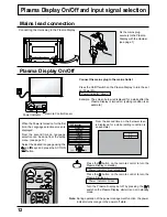 Предварительный просмотр 12 страницы Panasonic TH-42PHD6BX Operating Instructions Manual