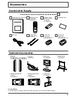 Предварительный просмотр 7 страницы Panasonic TH-42PHW5RZ Operating Instructions Manual