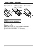 Предварительный просмотр 8 страницы Panasonic TH-42PHW5RZ Operating Instructions Manual