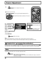 Предварительный просмотр 20 страницы Panasonic TH-42PHW6 Operating Instructions Manual