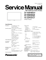 Panasonic TH-42PHW7EX Service Manual preview