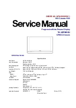 Panasonic TH-42PM50U Service Manual preview