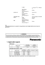 Предварительный просмотр 2 страницы Panasonic TH-42PM50U Service Manual