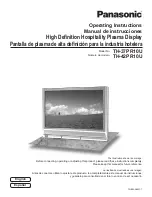 Panasonic TH-42PR10U Operating Instructions Manual preview