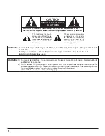 Preview for 2 page of Panasonic TH-42PR10U Operating Instructions Manual