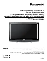 Panasonic TH-42PRT12U Manual De Instrucciones preview