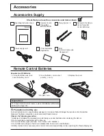 Preview for 7 page of Panasonic TH-42PS9BK Operating Instructions Manual