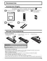 Предварительный просмотр 7 страницы Panasonic TH-42PS9EK Operating Instructions Manual