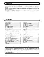 Preview for 2 page of Panasonic TH-42PV500A Operating Instructions Manual